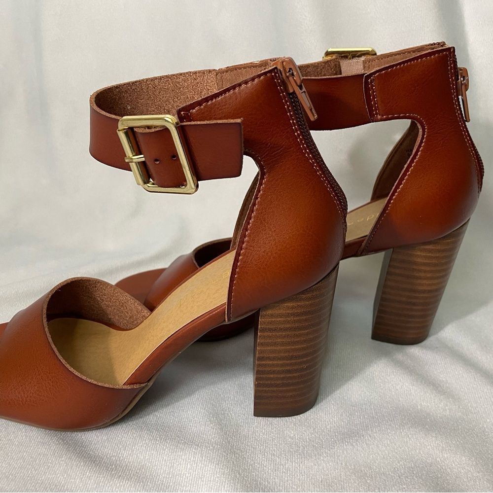 Madden Girl Tan Heeled Sandals - Picture 2 of 6